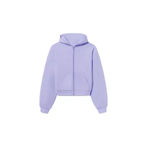 1800 GSM 'Vintage Lilac' Zip-Up Hoodie