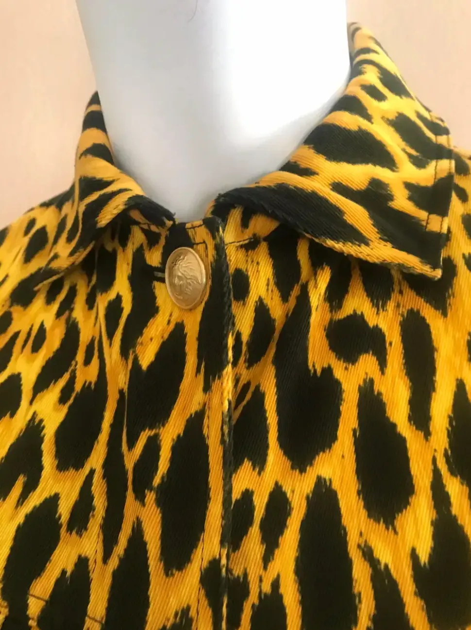 1992 GIANNI VERSACE leopard vest & jeans