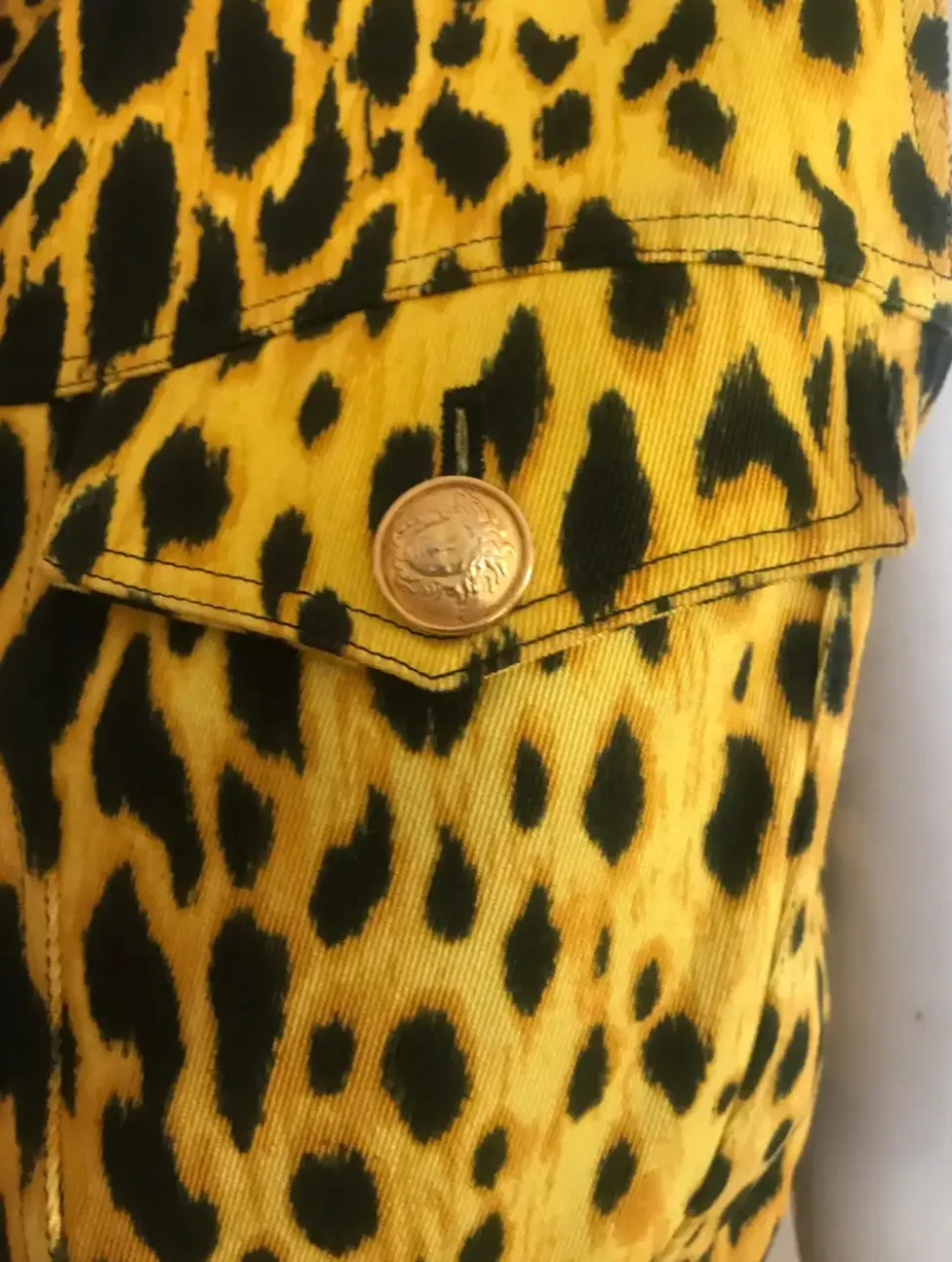 1992 GIANNI VERSACE leopard vest & jeans