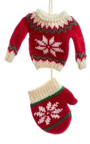 3.5" Knit Sweater Dangle Ornament