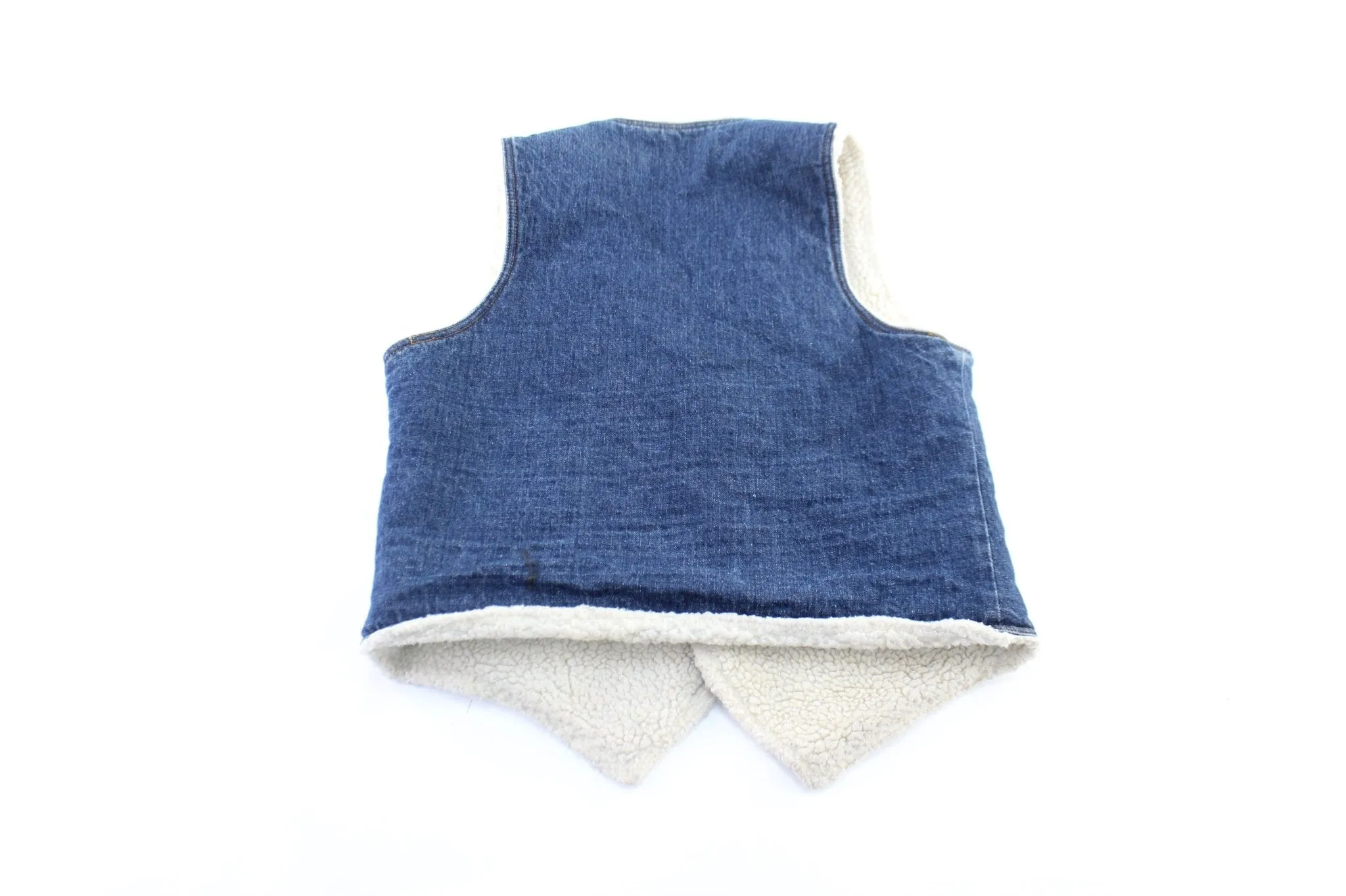 80's Levi's Sherpa Lined Denim Vest