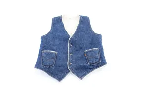 80's Levi's Sherpa Lined Denim Vest