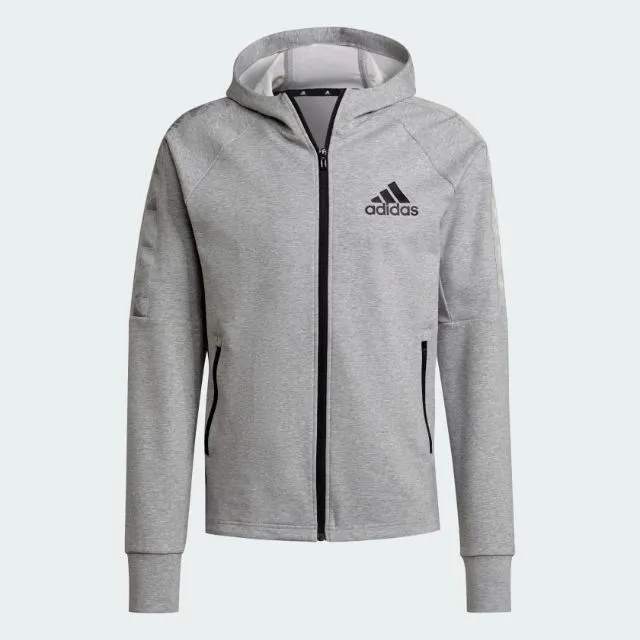 Adidas Aeroready Men Training Hoody Grey Heather H28797