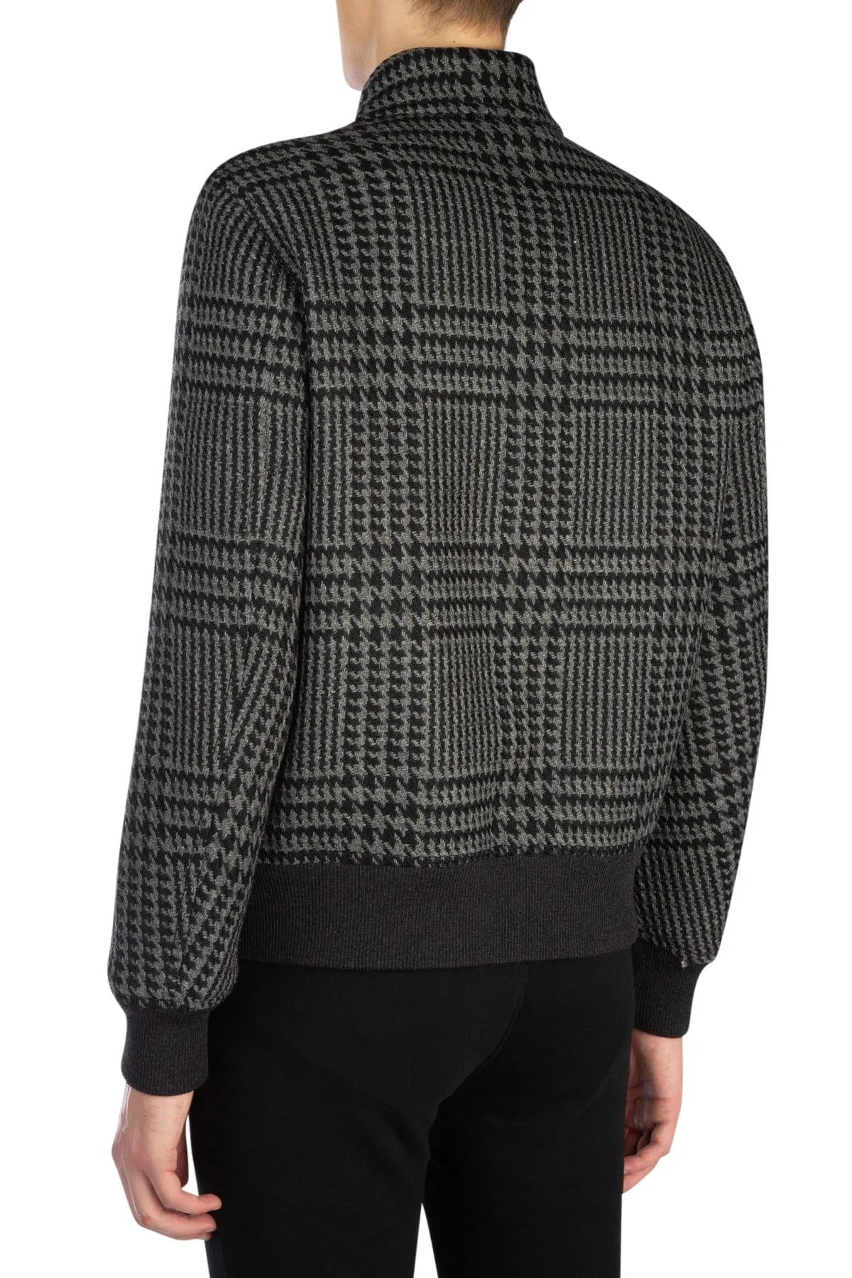 Alexander McQueen Houndstooth Bomber Jacket