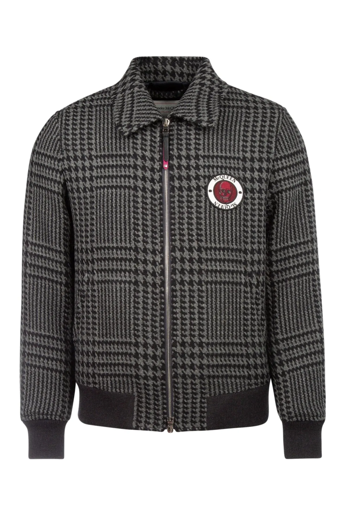 Alexander McQueen Houndstooth Bomber Jacket