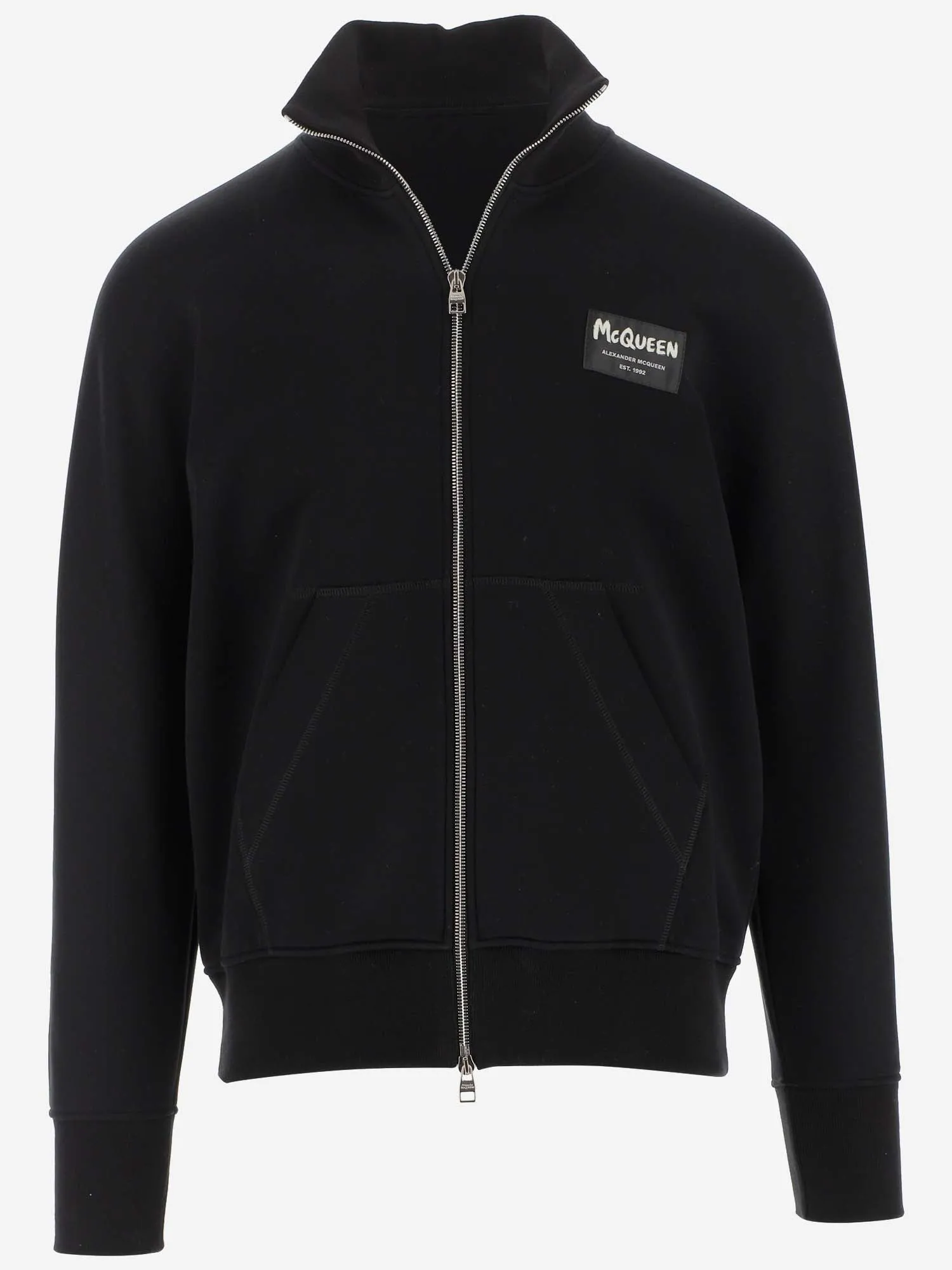 Alexander McQueen Logo Detailed Bomber Jacket