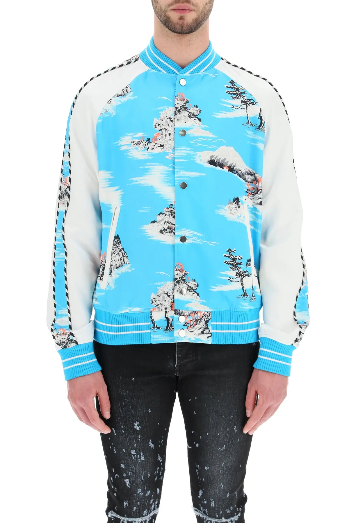 Amiri Hawaiian Bomber Jacket