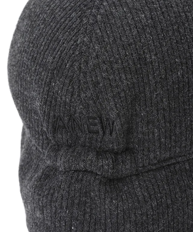 ANEW Men's Wool Knit Ball Cap - Black