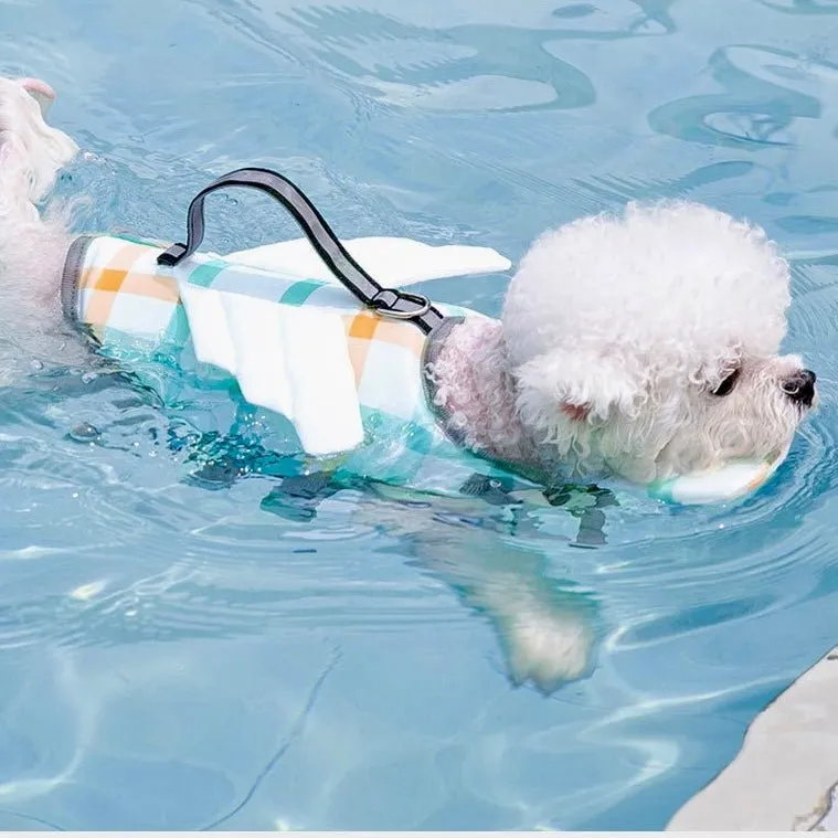 Anniepaw Flutter fly Checkered Pup Life Vest: Swimming Safety for All Sizes of Dogs