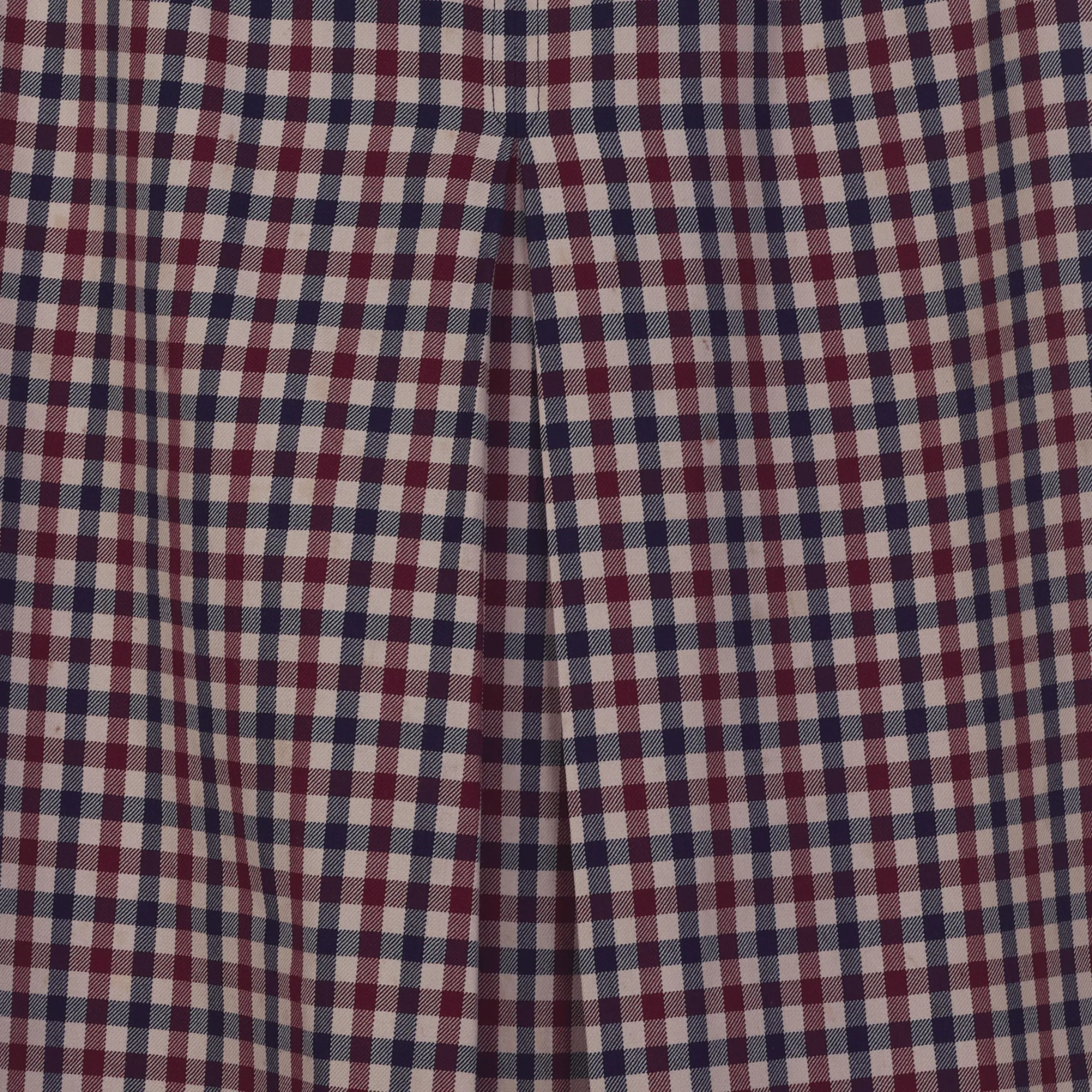 Aquascutum Vintage Red and Blue Check Wool Skirt UK Size 12