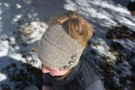 Ava Messy Bun Hat by Lara Simonson