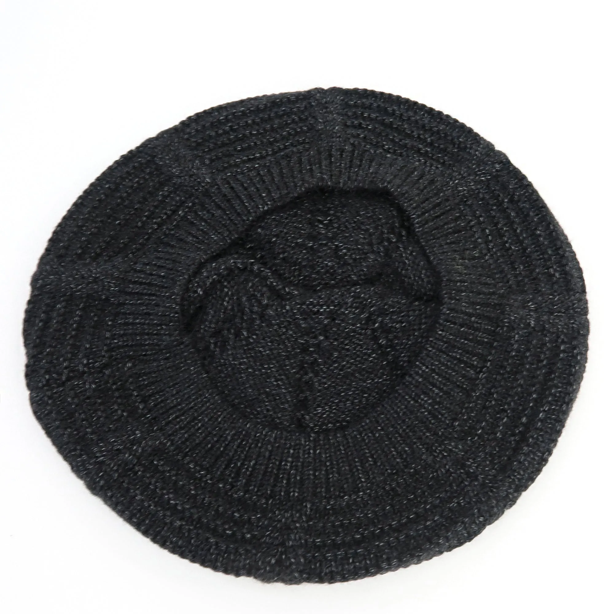 Baby Knit Beret Hat Girls French Artist Fashion Hat | Black