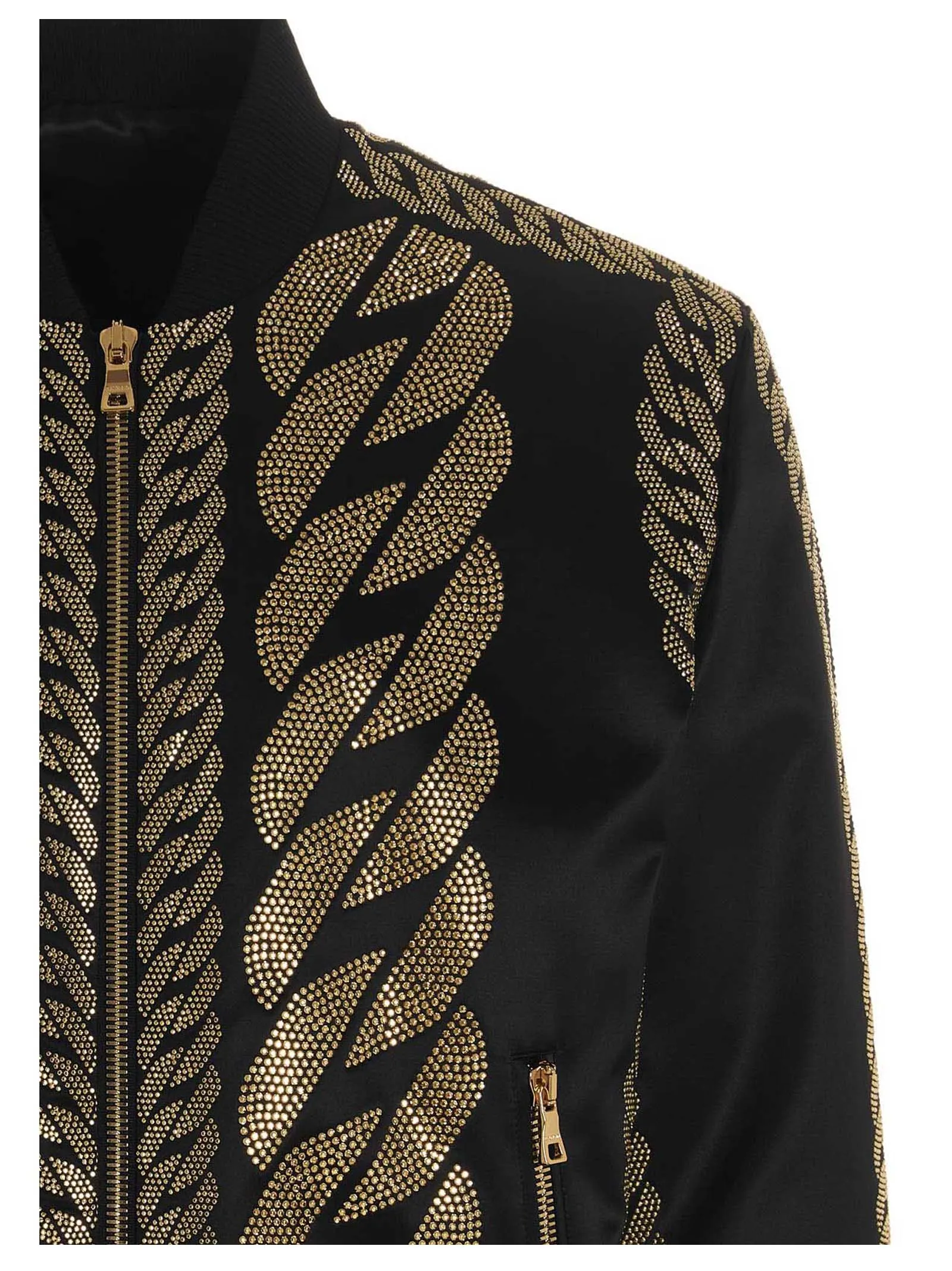 Balmain Chain Embroidered Bomber Jacket