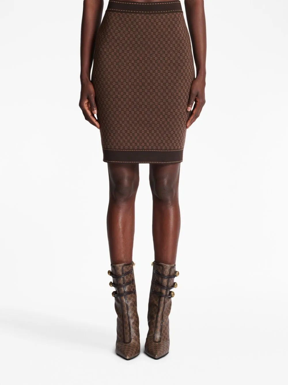 Balmain Skirts Brown