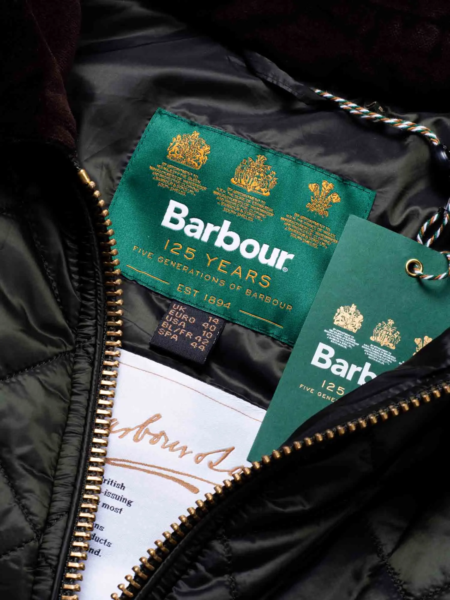 Barbour Icons Liddesdale Quilted Coat Green