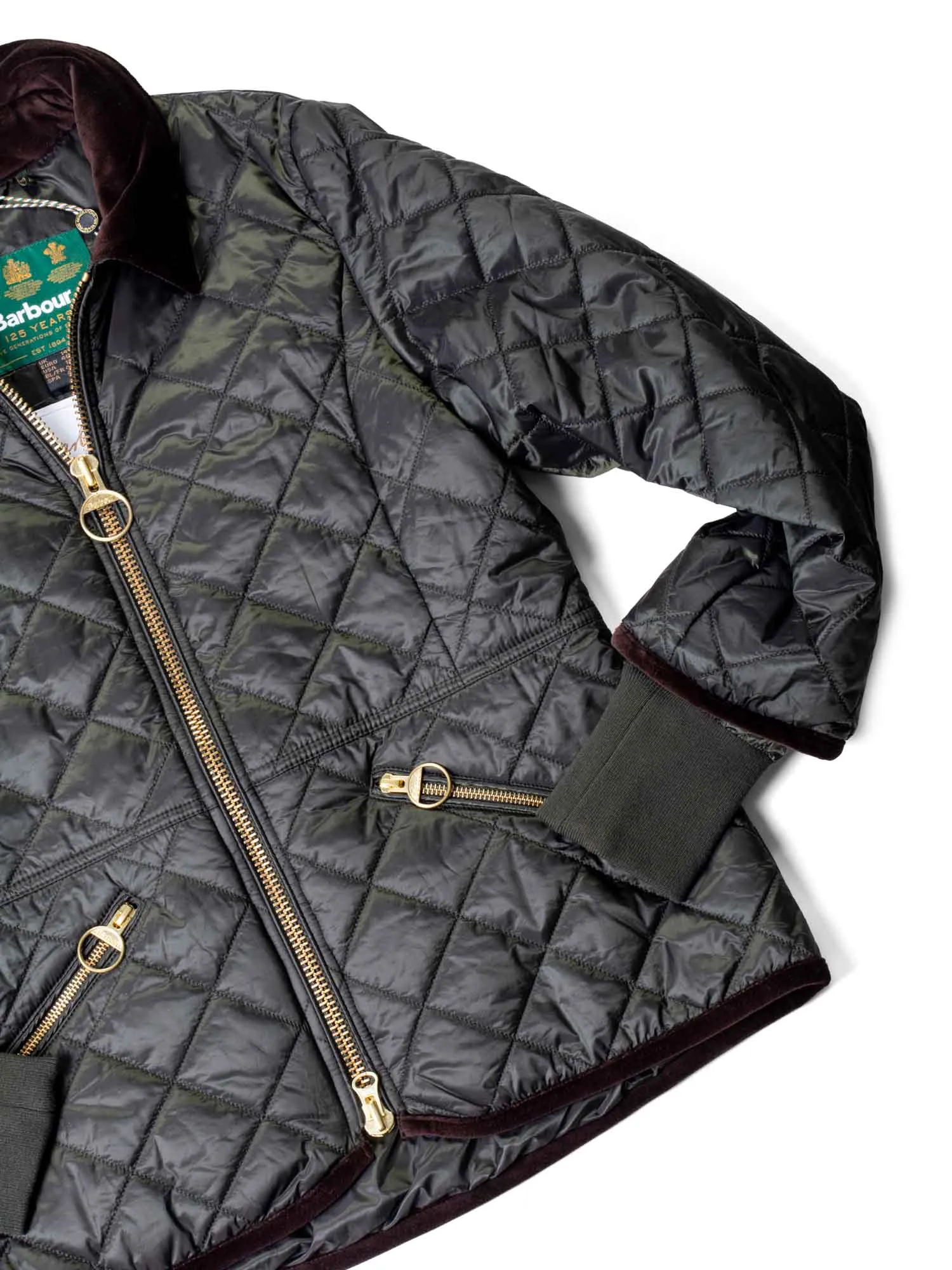 Barbour Icons Liddesdale Quilted Coat Green