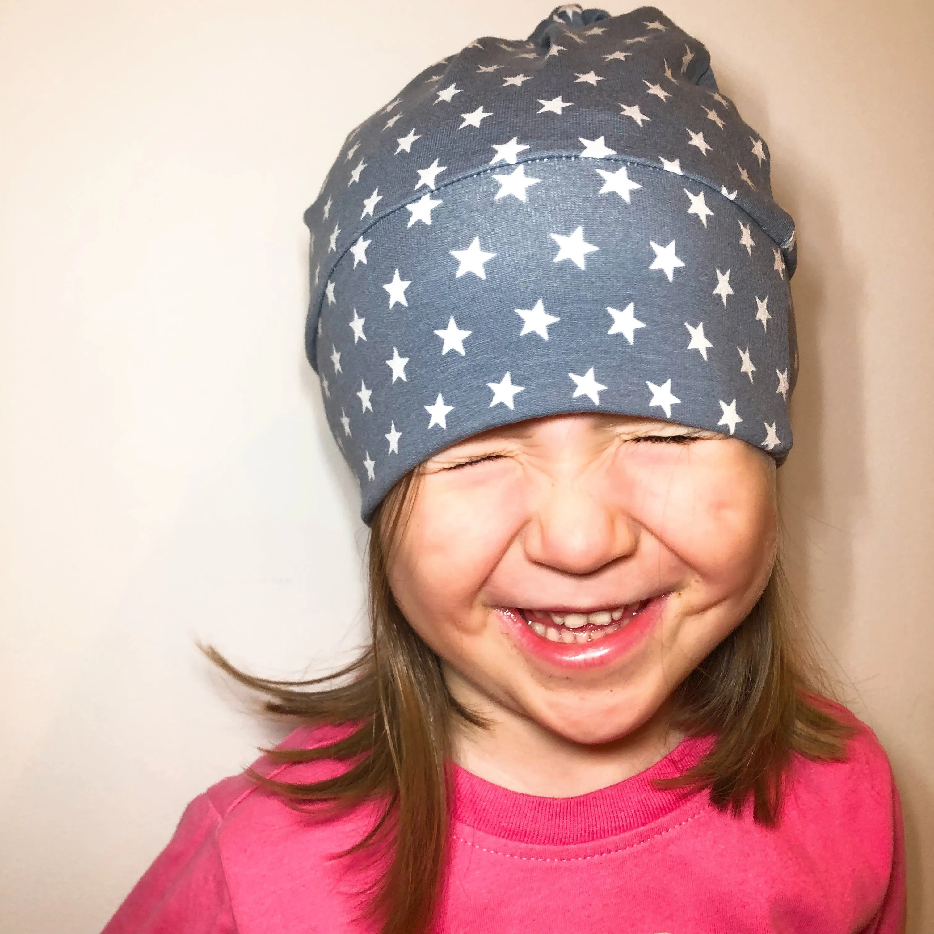 Beanie Hat in Baby: Polka Dots with Leaves