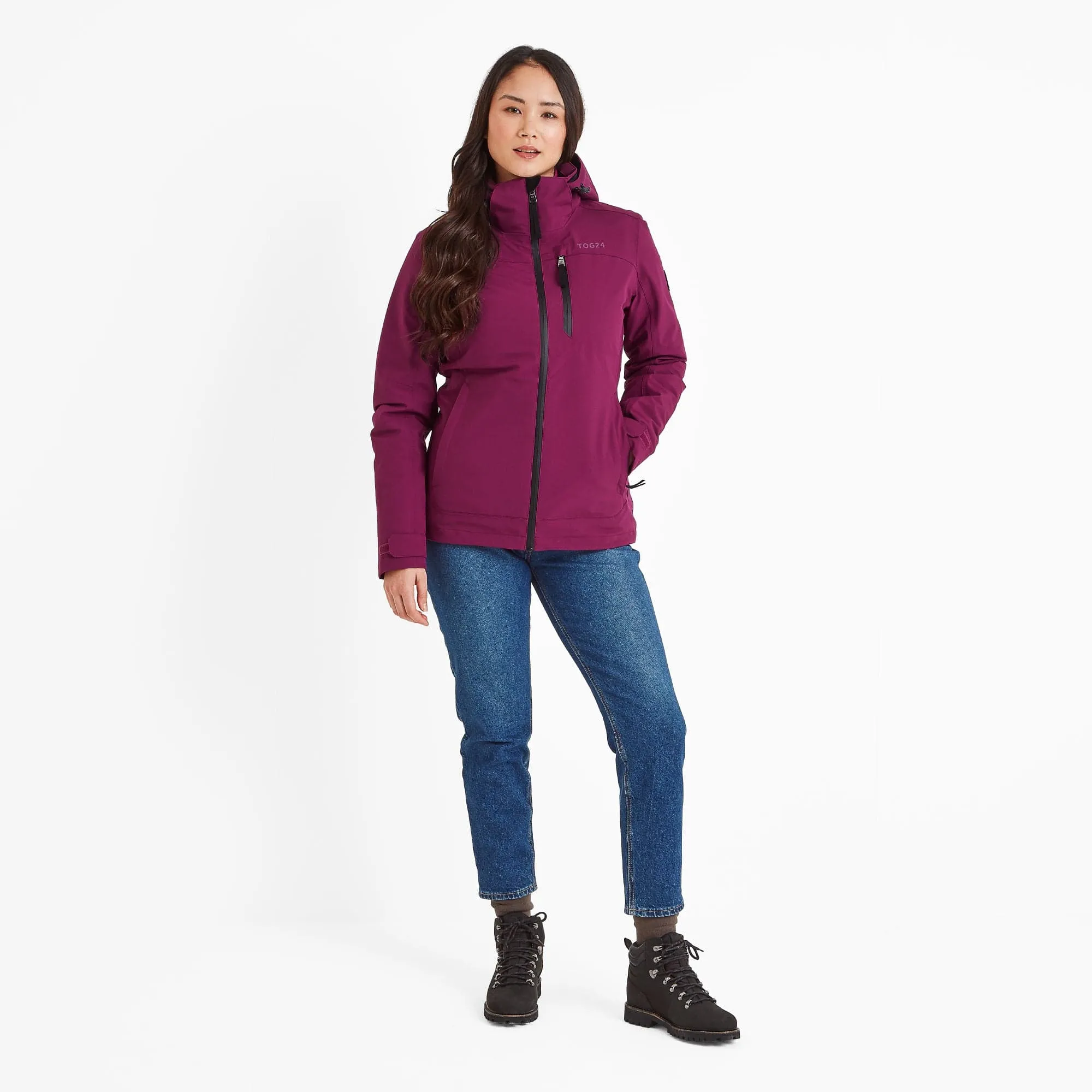 Beverley Womens 3-in-1 Waterproof Jacket - Purple Berry