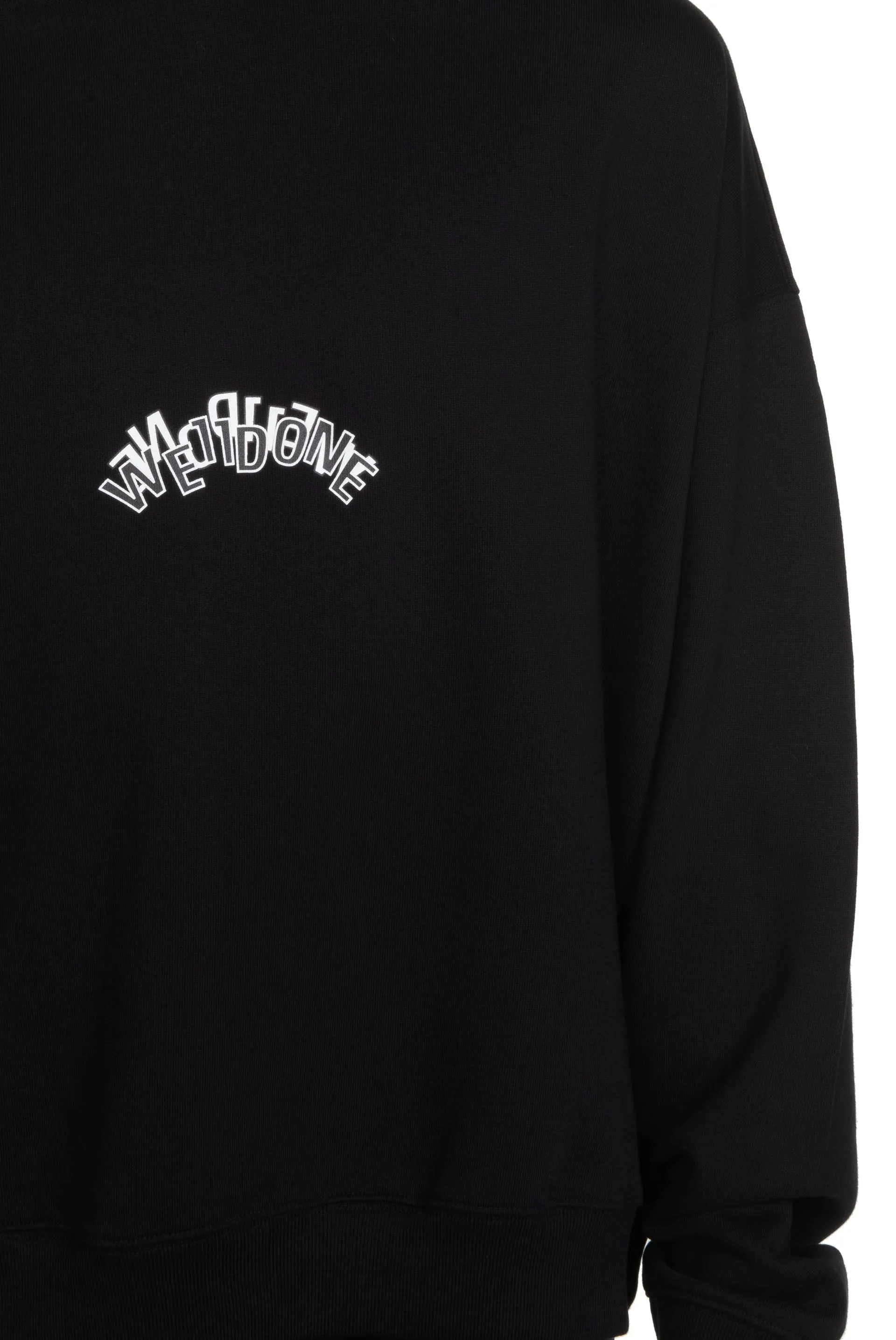 Black Layered Logo Hoodie