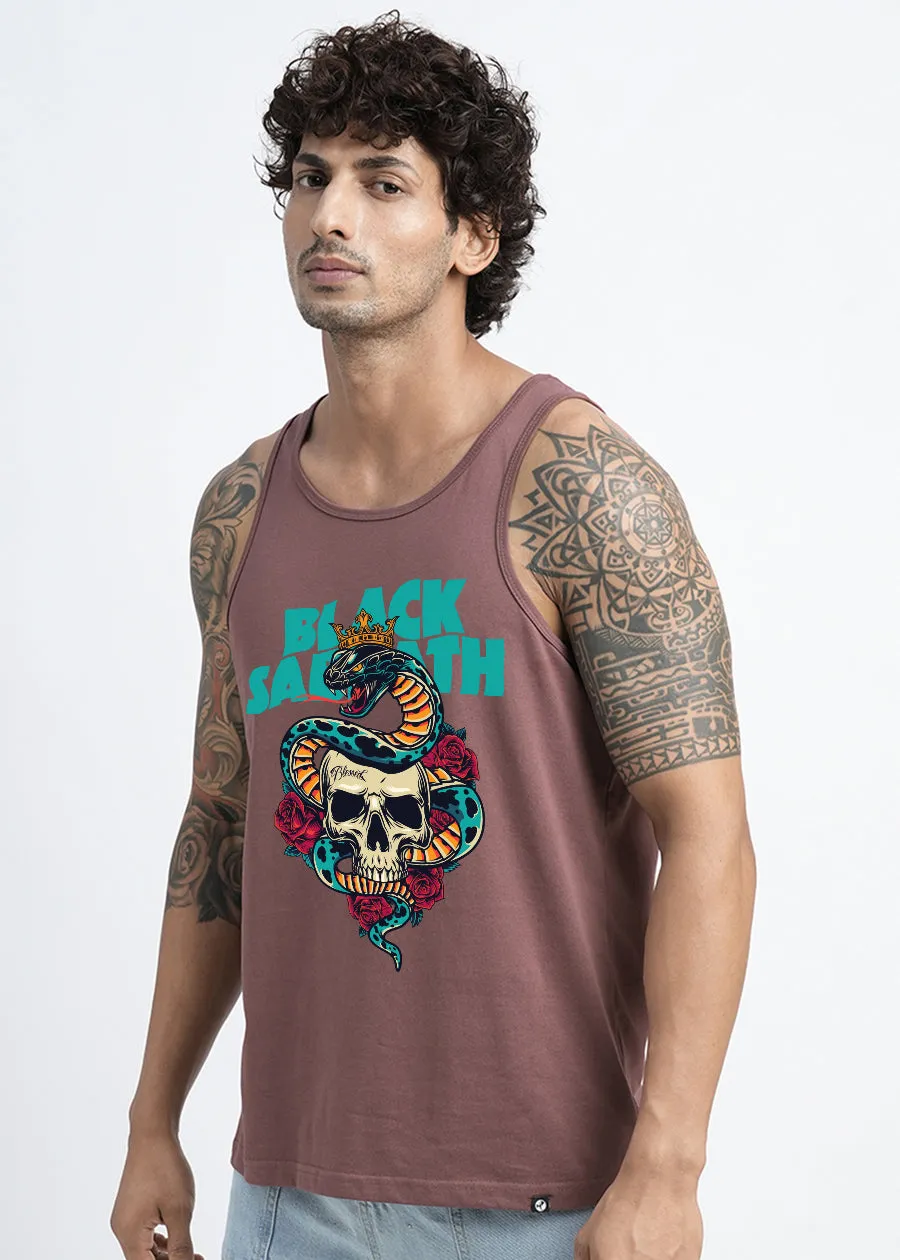 Black Sabbath Mens Printed Vest