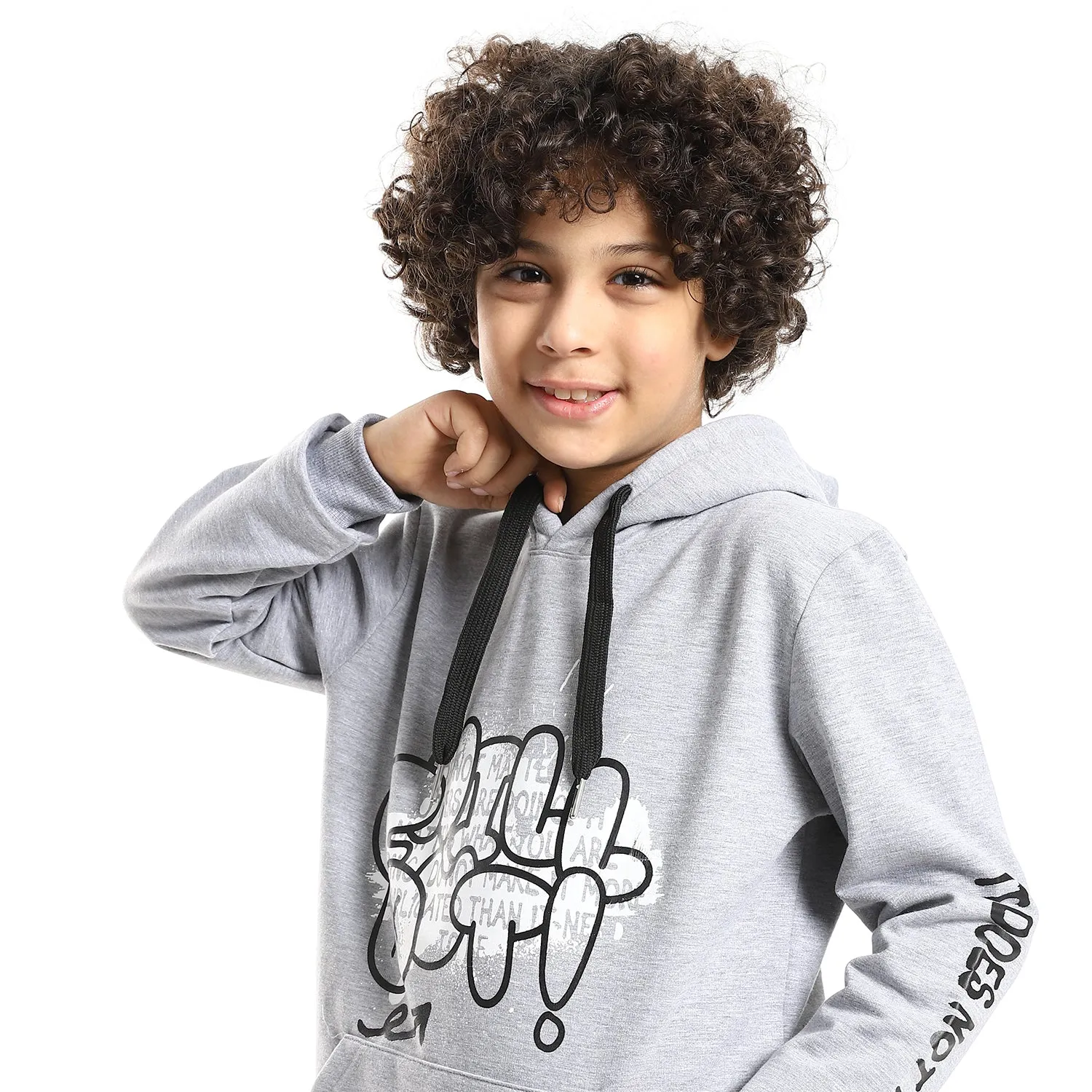 Boys' Winter Pajama Set, Hoodie and Pant - Grey