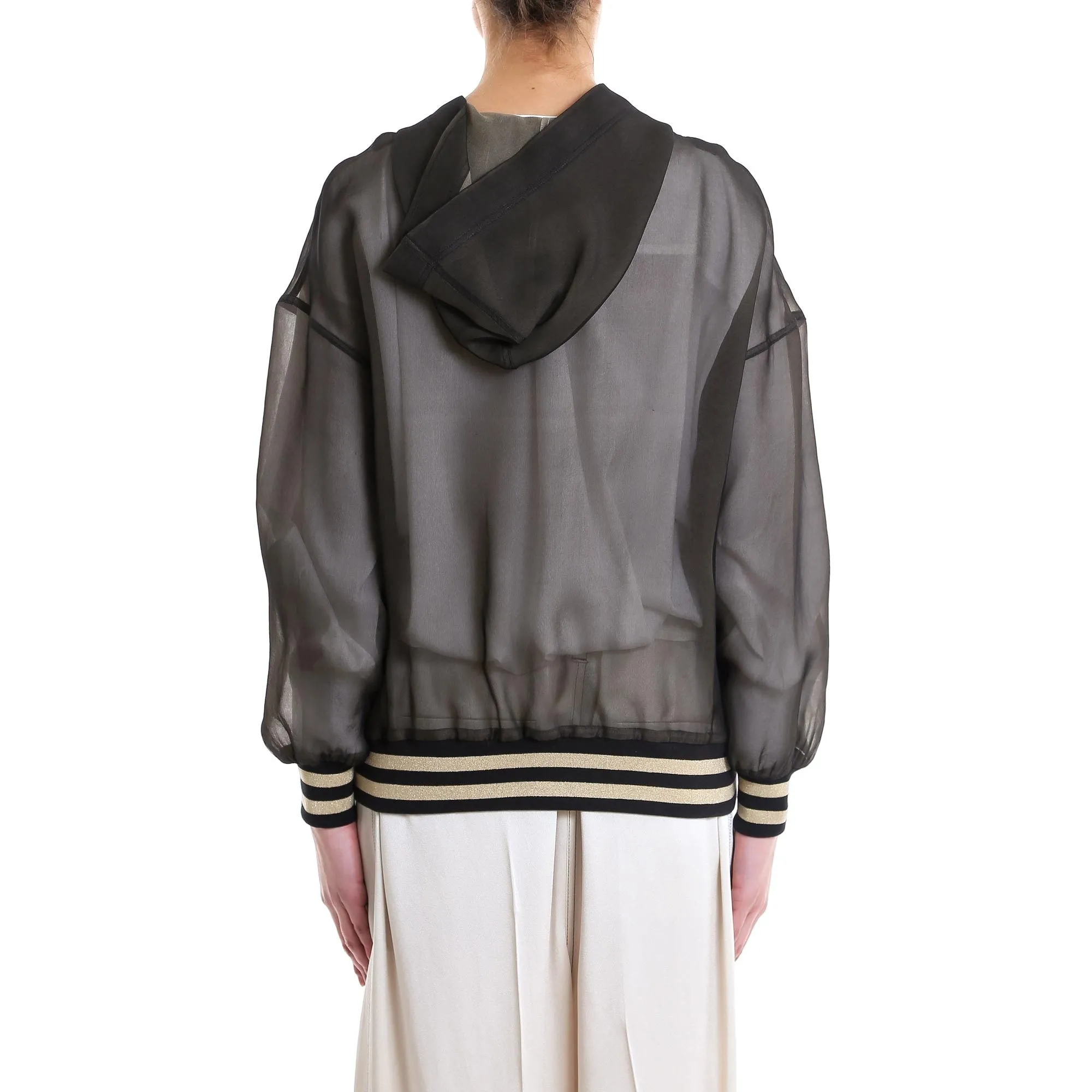 Brunello Cucinelli Mesh Bomber Jacket