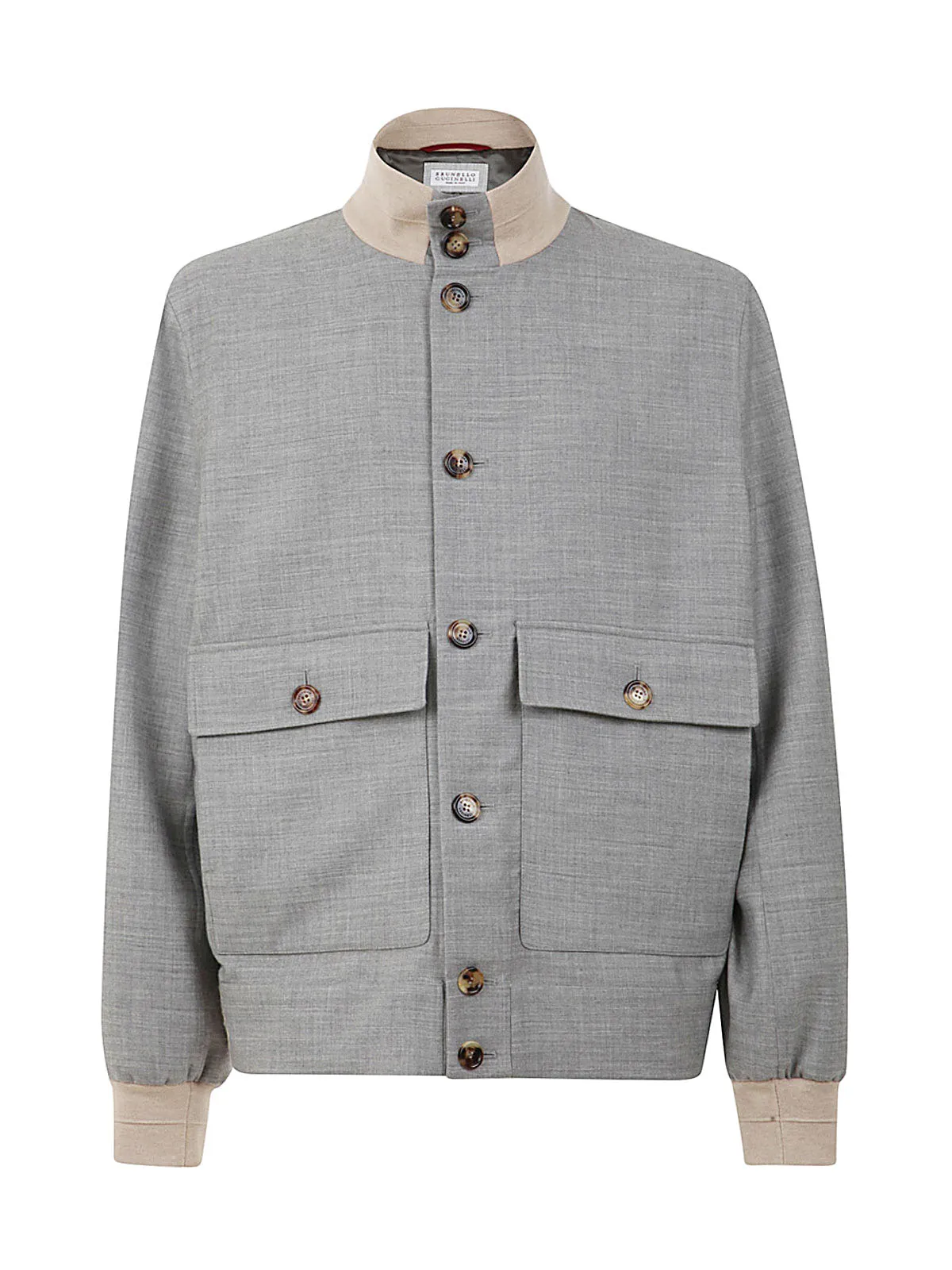 Brunello Cucinelli Pocket Patch Bomber Jacket