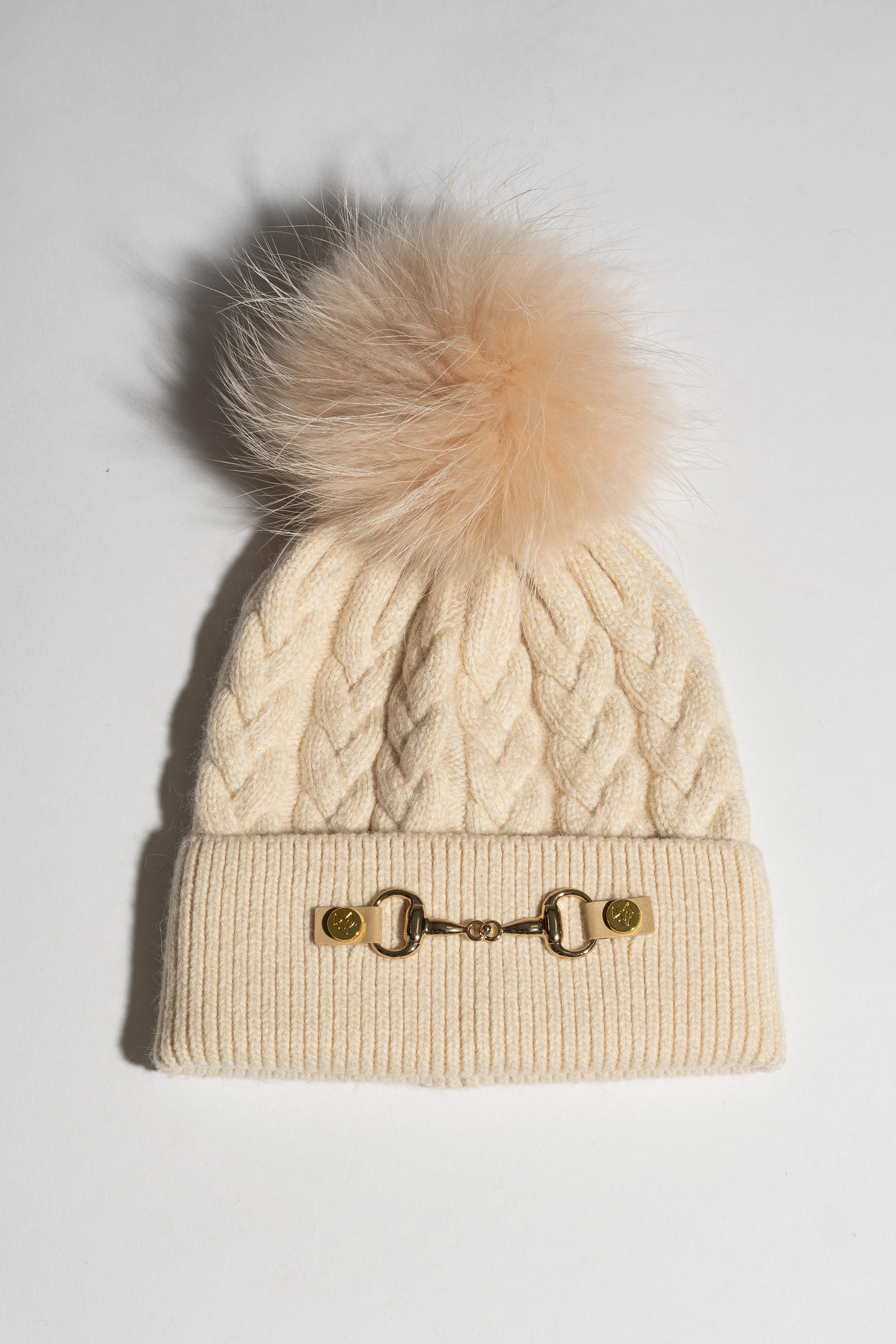 Burley Pom Pom Hat - Almond