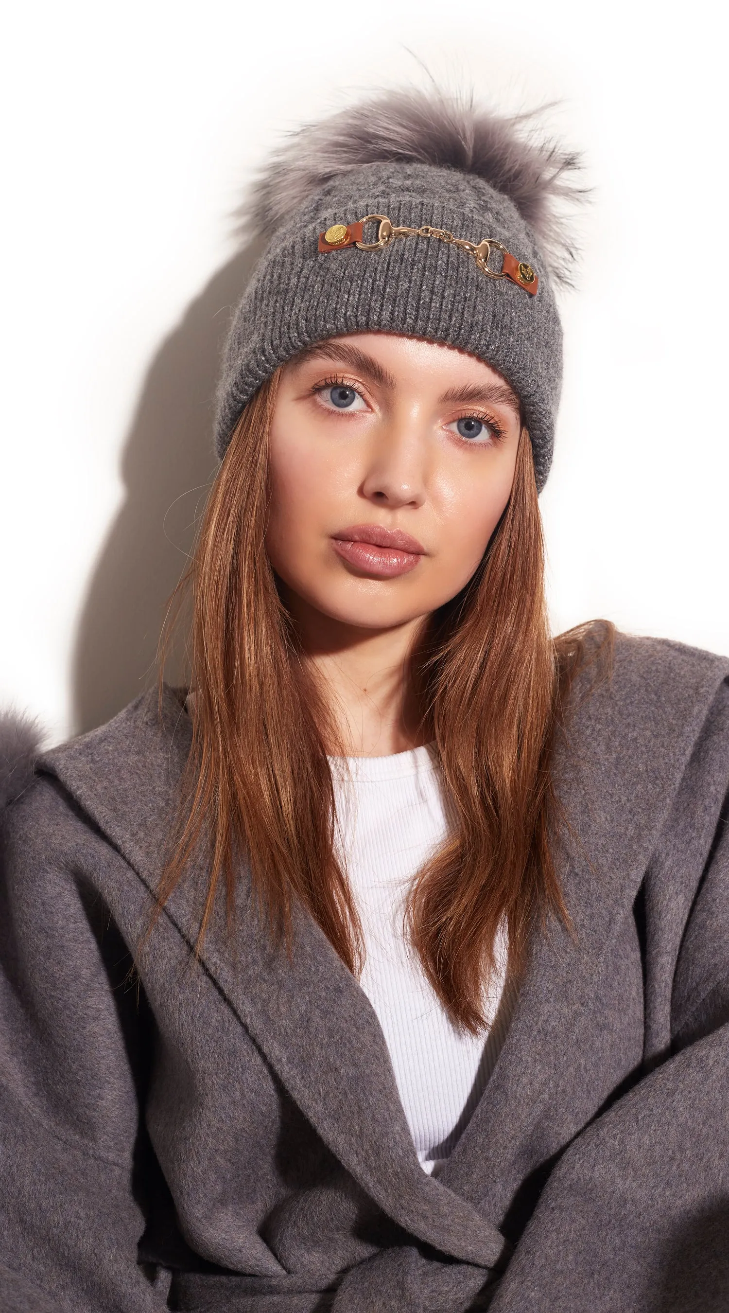 Burley Pom Pom Hat - Charcoal