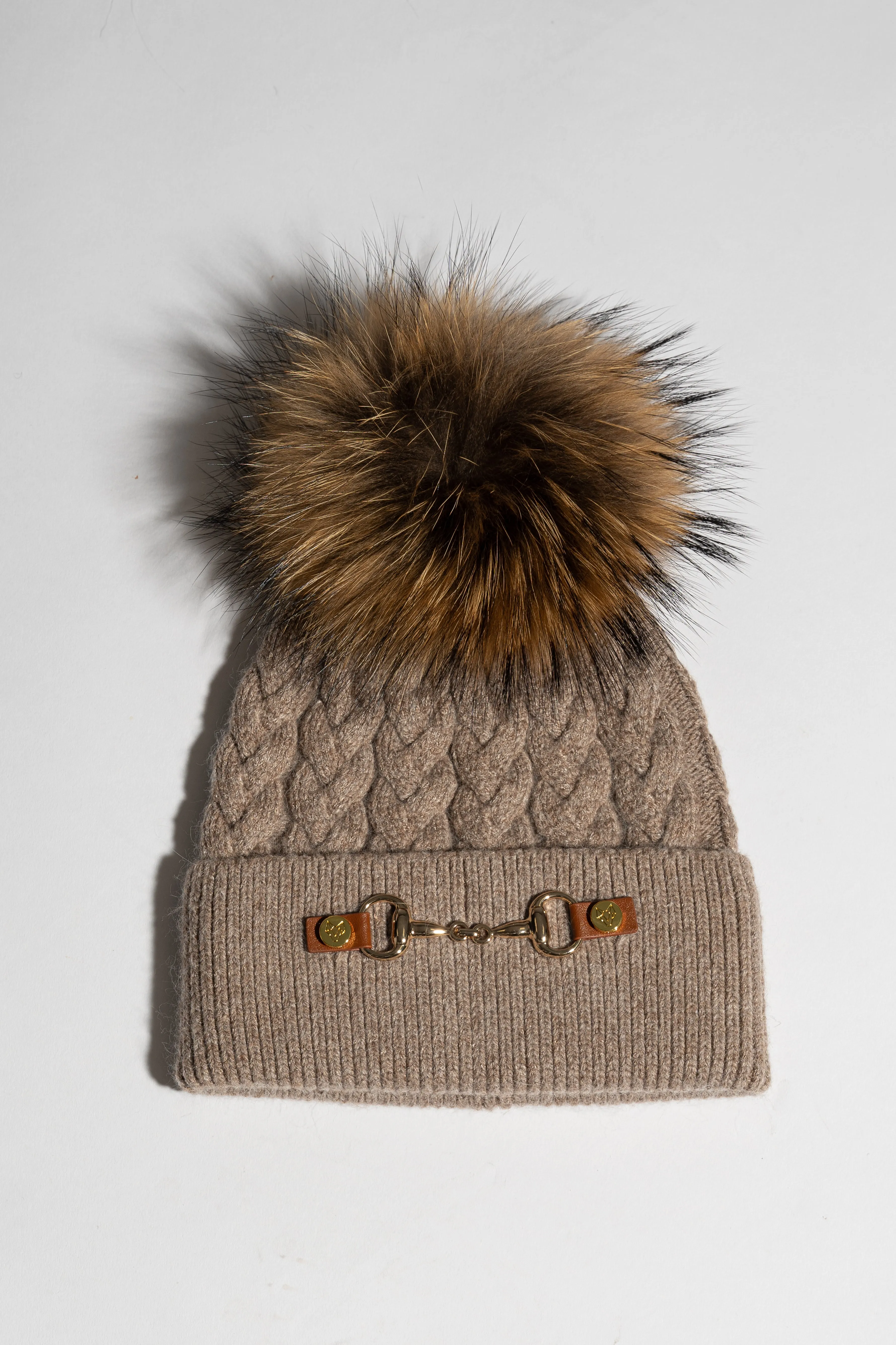 Burley Pom Pom Hat - Taupe