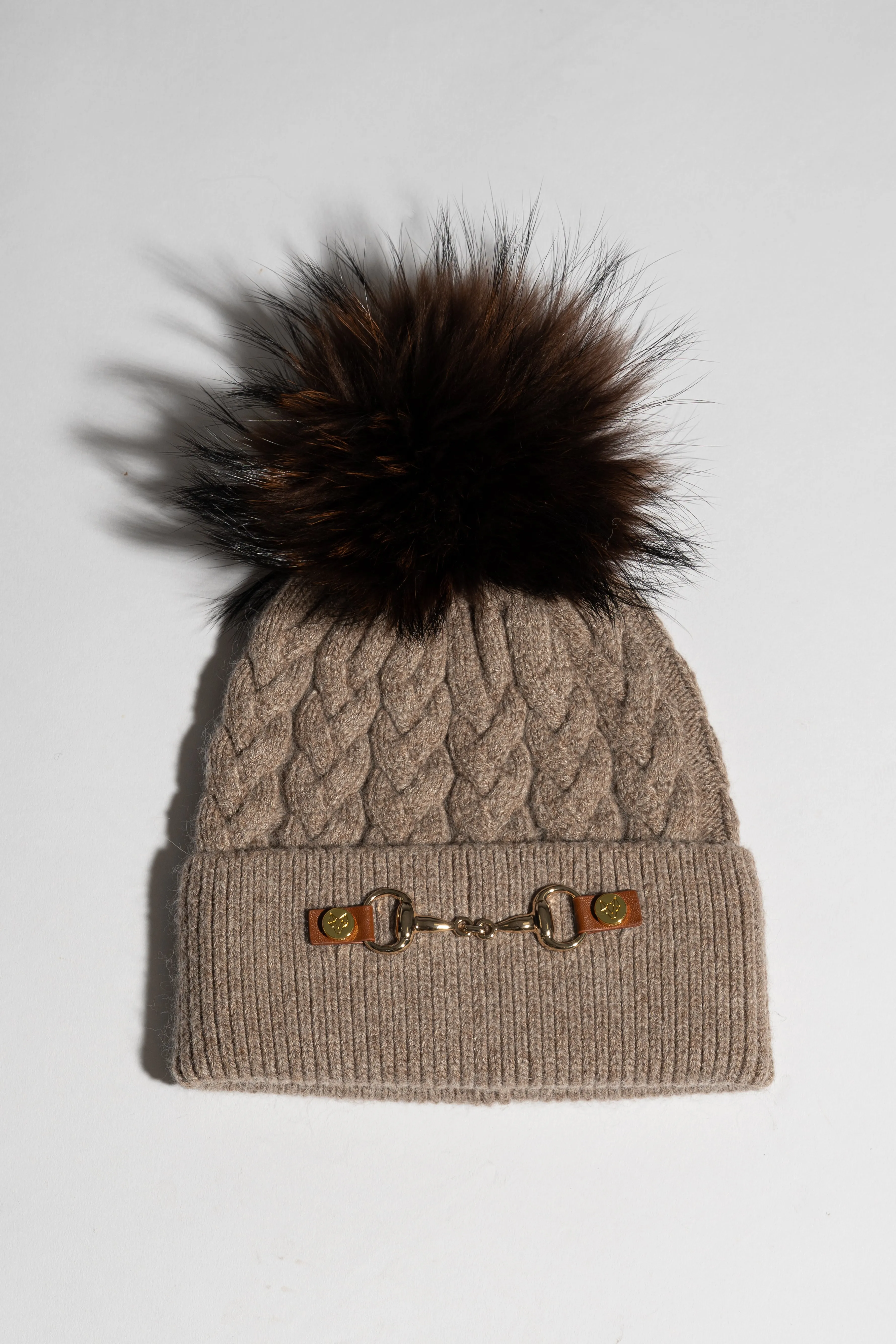 Burley Pom Pom Hat - Taupe