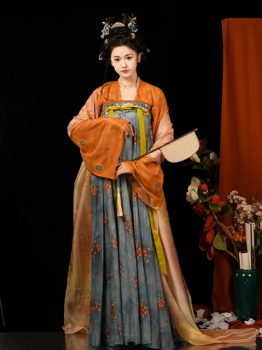 Chang'An 长安 Tang Dynasty Embroidered Hezi Restoration Qixiong Ruqun Set