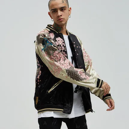 Cherry Blossoms Bomber Jacket