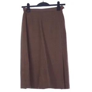 Cojana Sports Vintage Skirt Brown 100% Wool UK Size 10