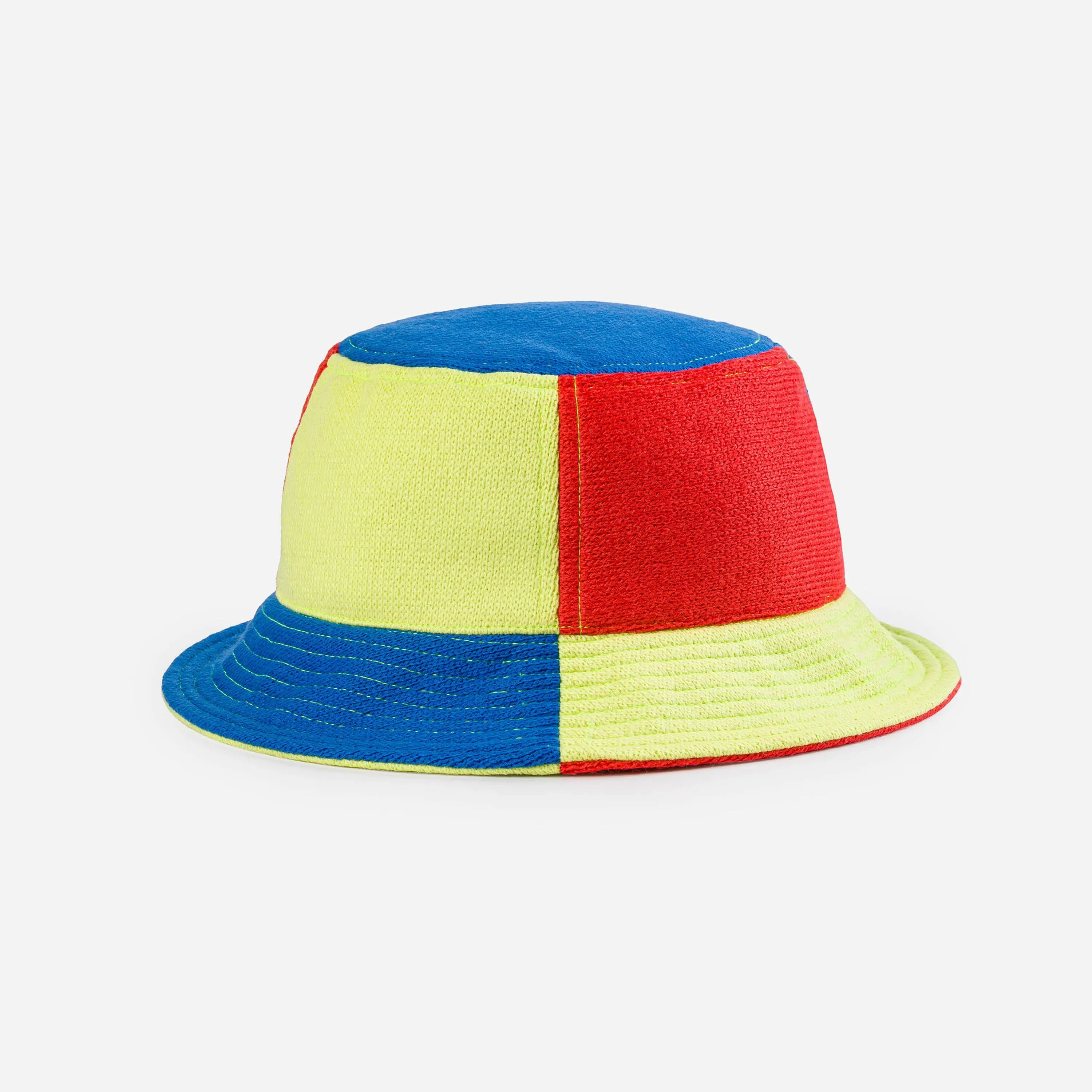 Colorblock Knit Bucket Hat