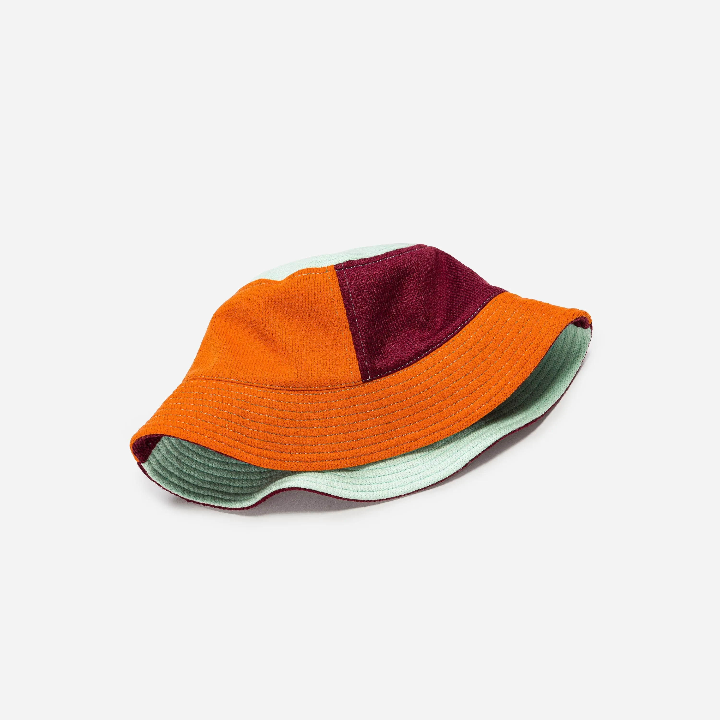 Colorblock Knit Bucket Hat