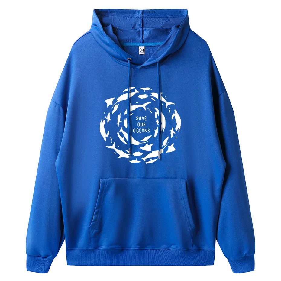 Cotton Scuba diving Hoodie Unisex | Save the Oceans