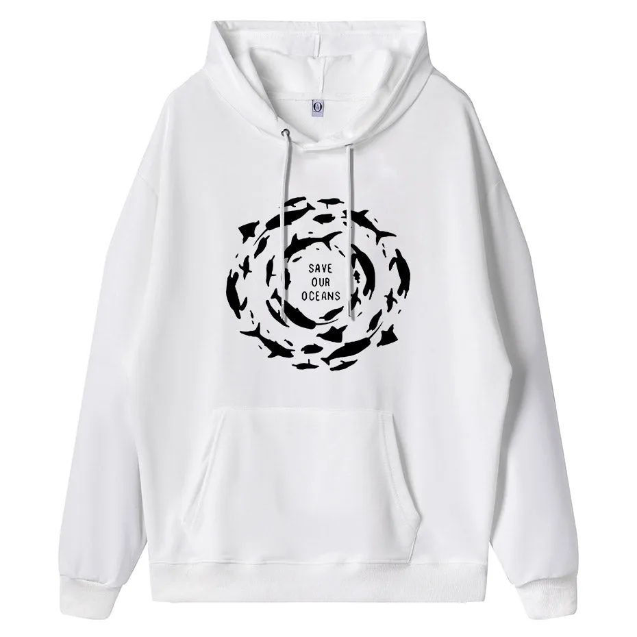 Cotton Scuba diving Hoodie Unisex | Save the Oceans