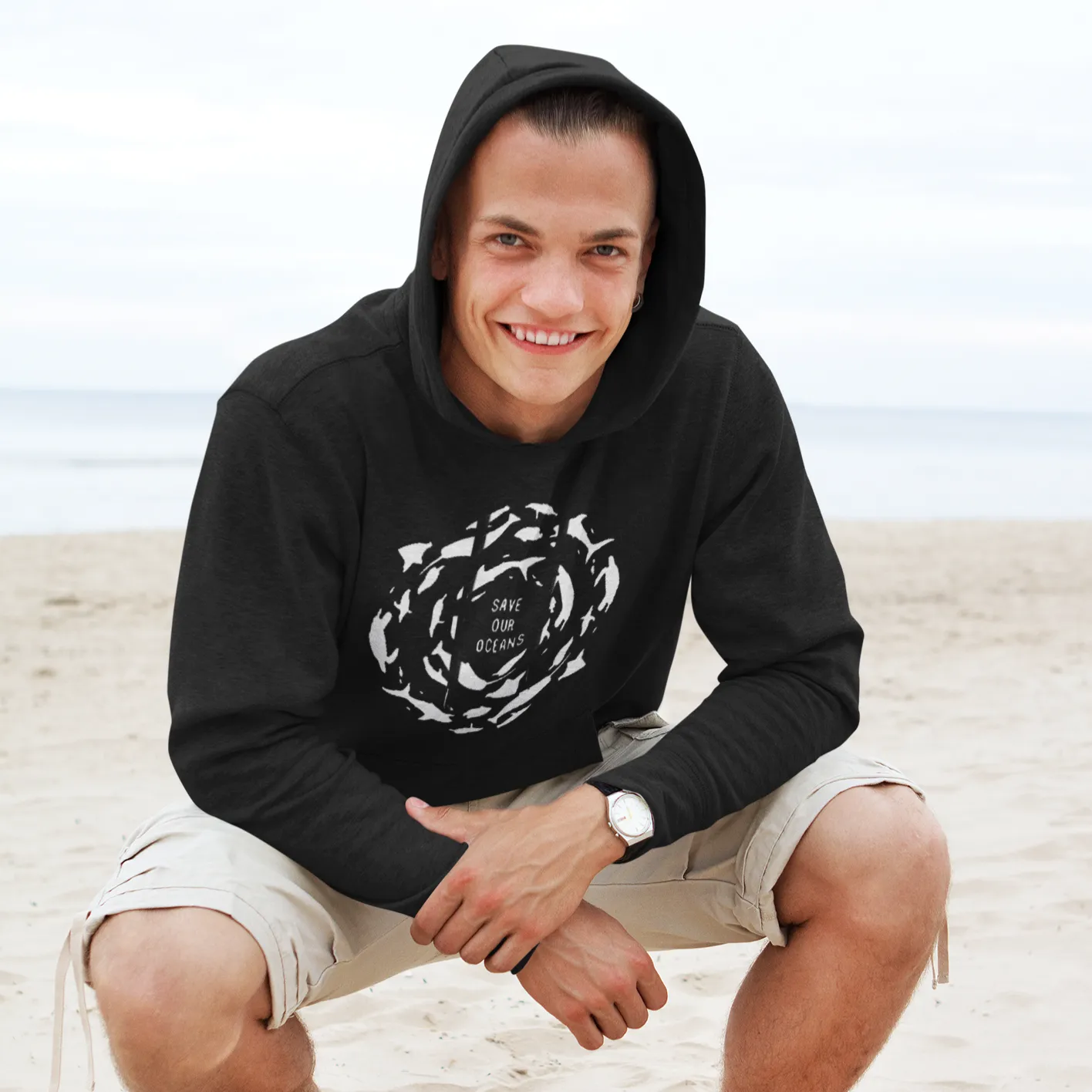 Cotton Scuba diving Hoodie Unisex | Save the Oceans