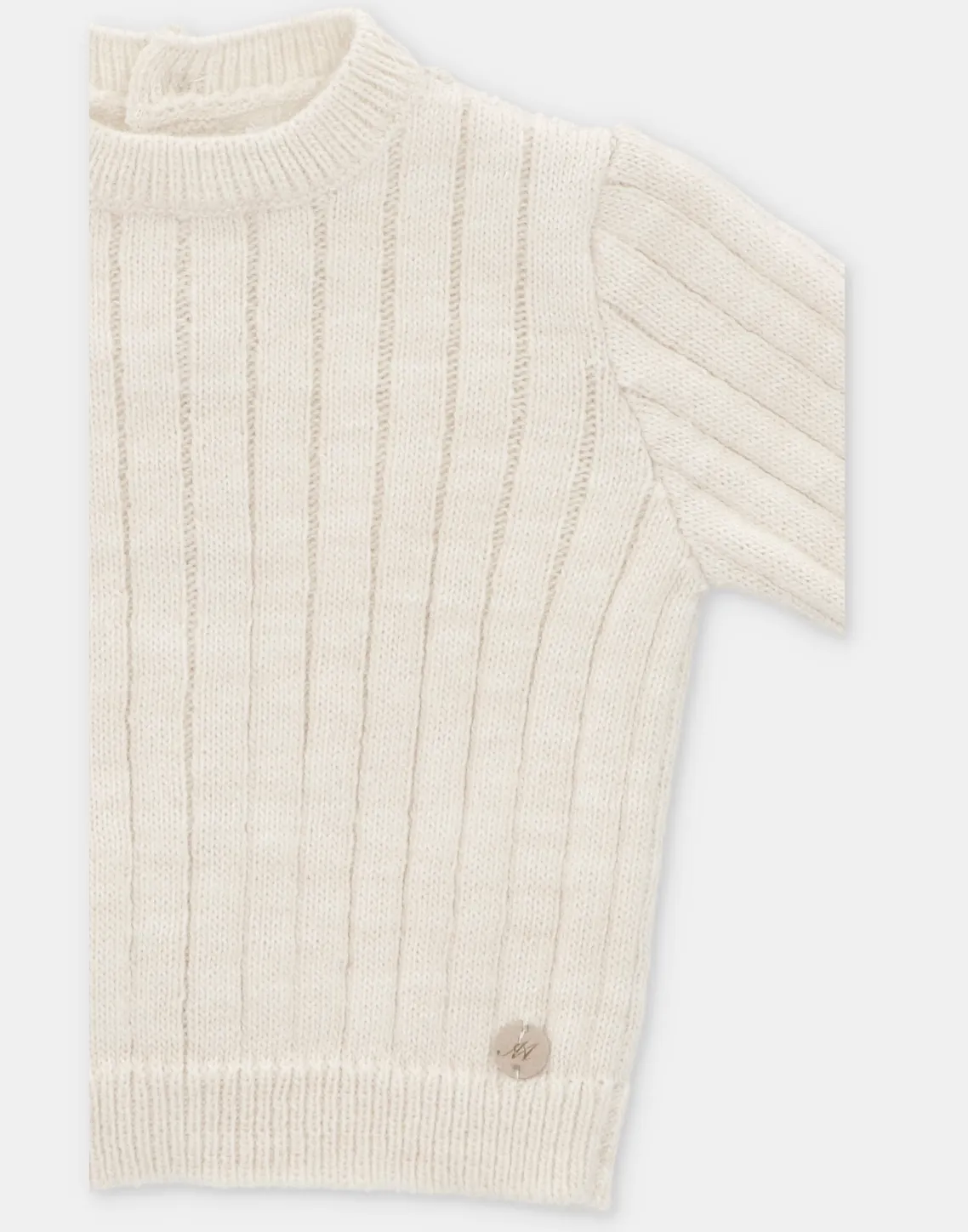 Cream Knit Layette Set