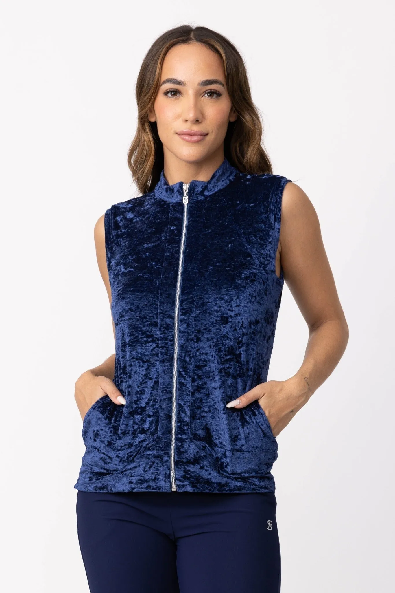 Crushed Velvet Vest