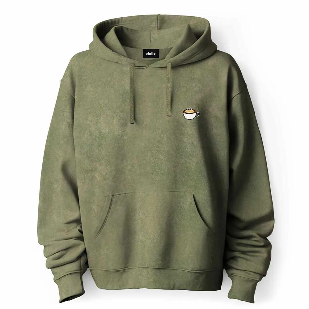 Dalix Cappuccino Mineral Wash Hoodie