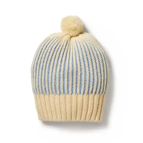 Dew Knitted Ribbed Hat