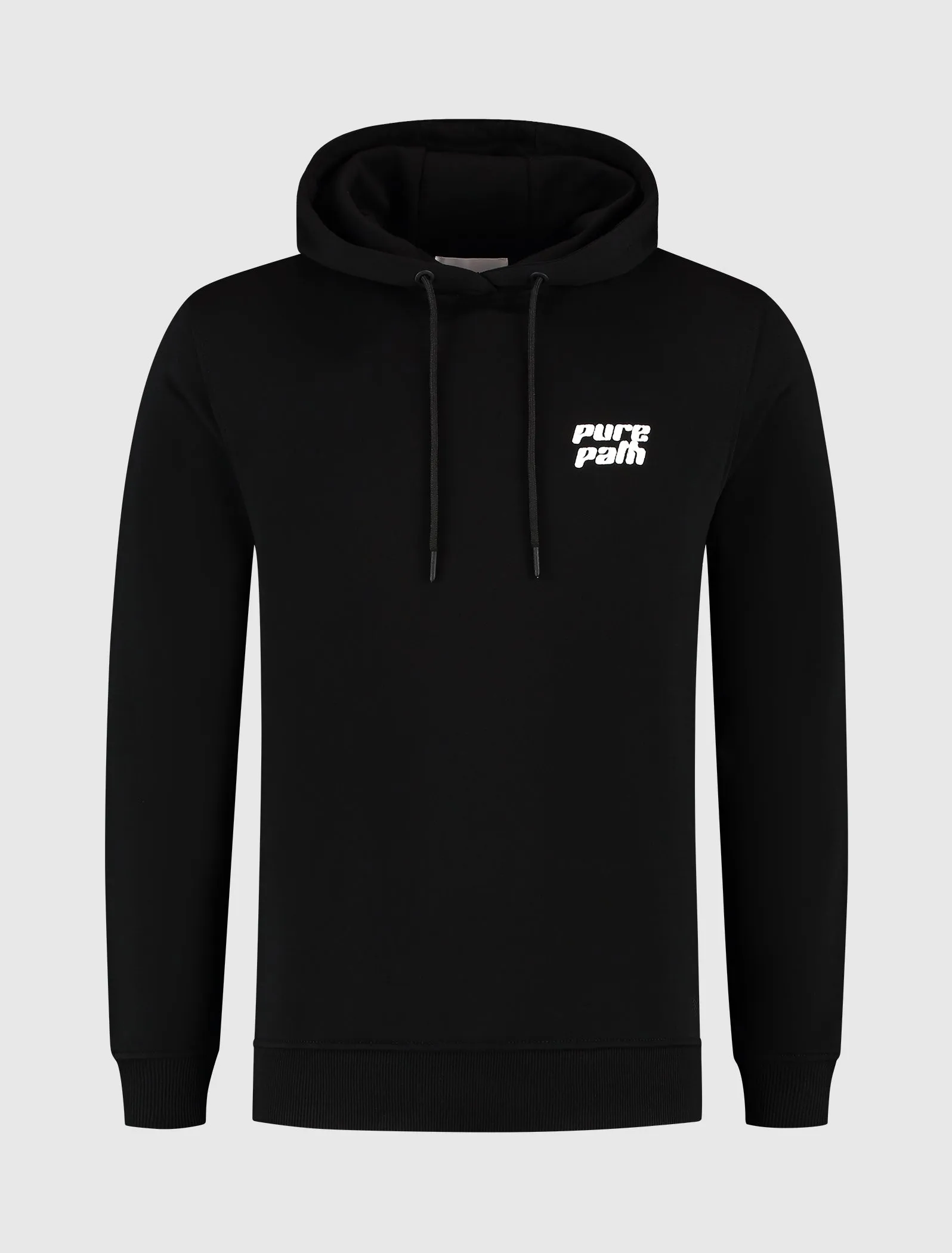 Dimensional Script Hoodie | Black