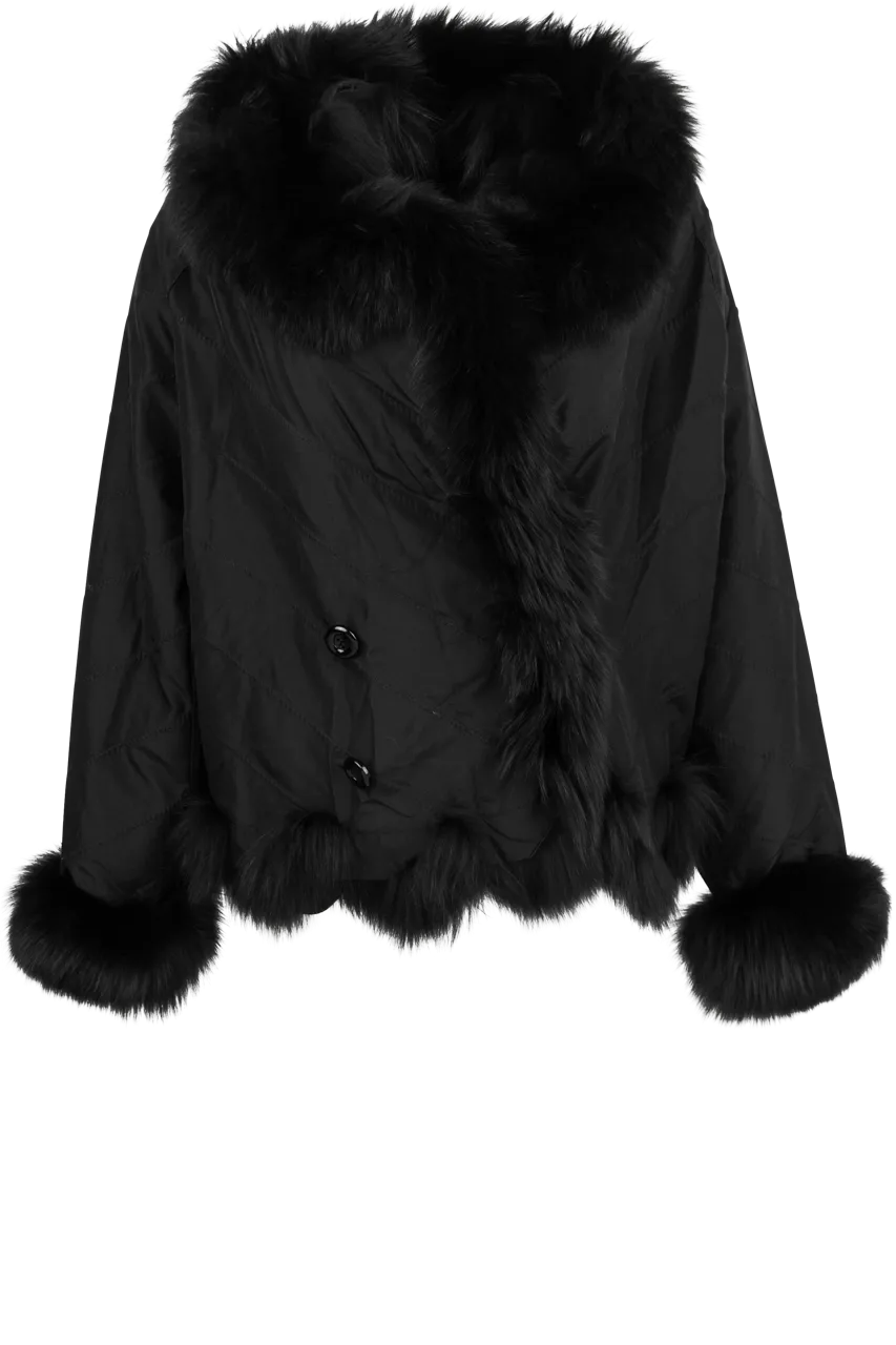 Diomi Silk Fox Bomber Jacket