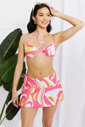 Disco Dive Bandeau Bikini and Skirt Set