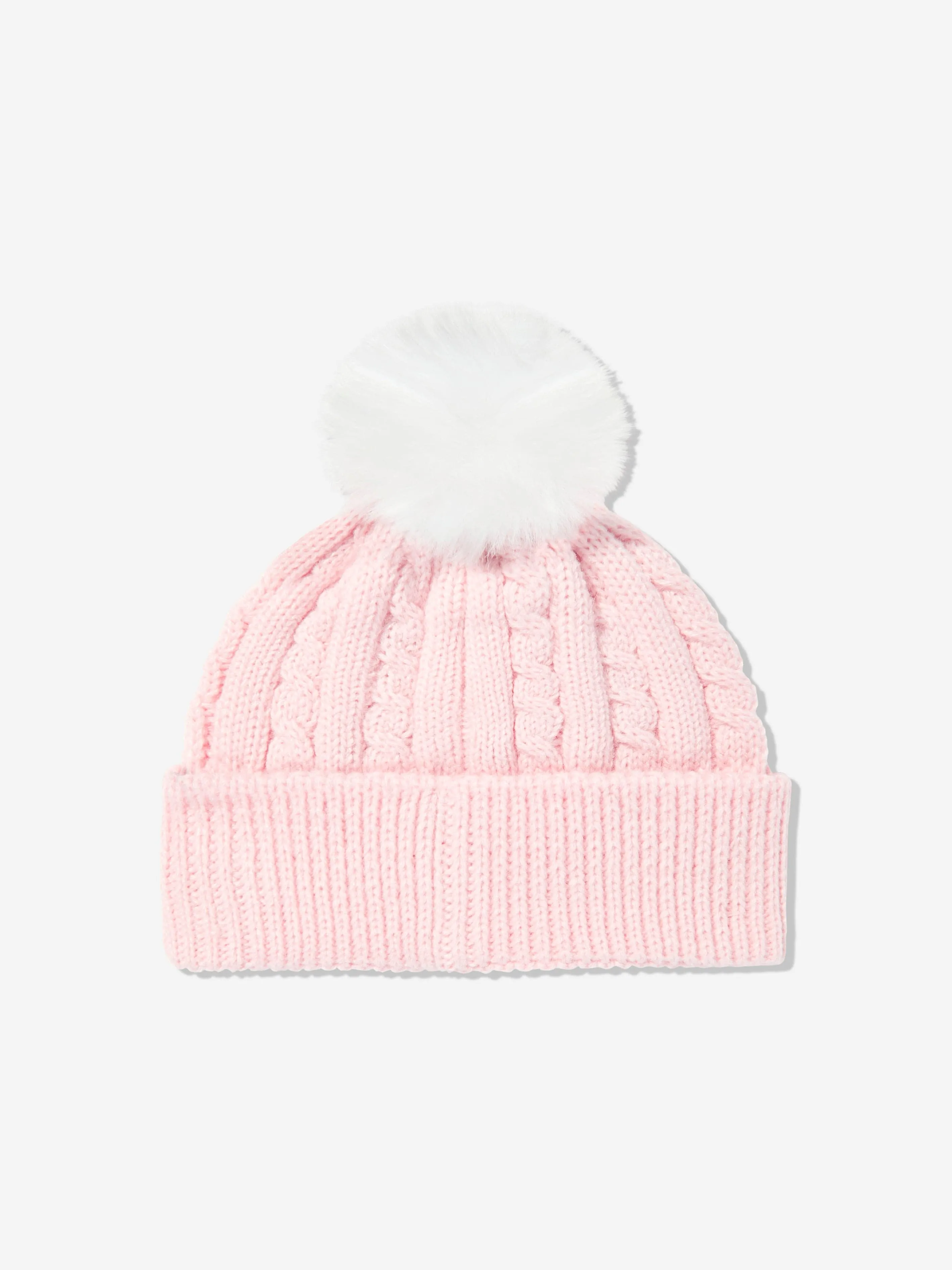 DKNY Baby Girls Pom Pom Knitted Hat and Socks Set in Pink