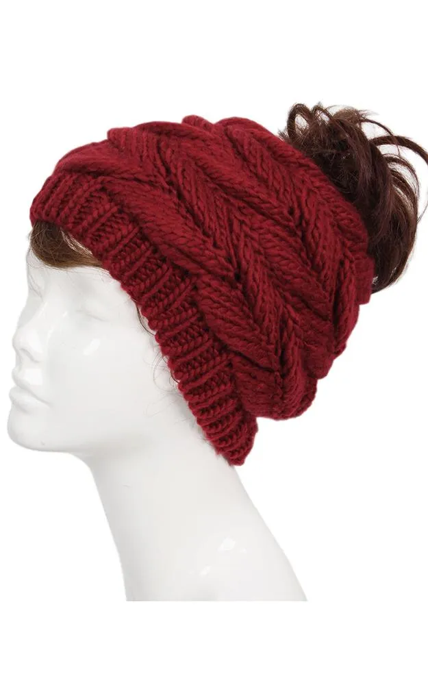 EAH9167 Knit Messy Bun