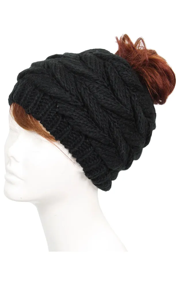 EAH9167 Knit Messy Bun