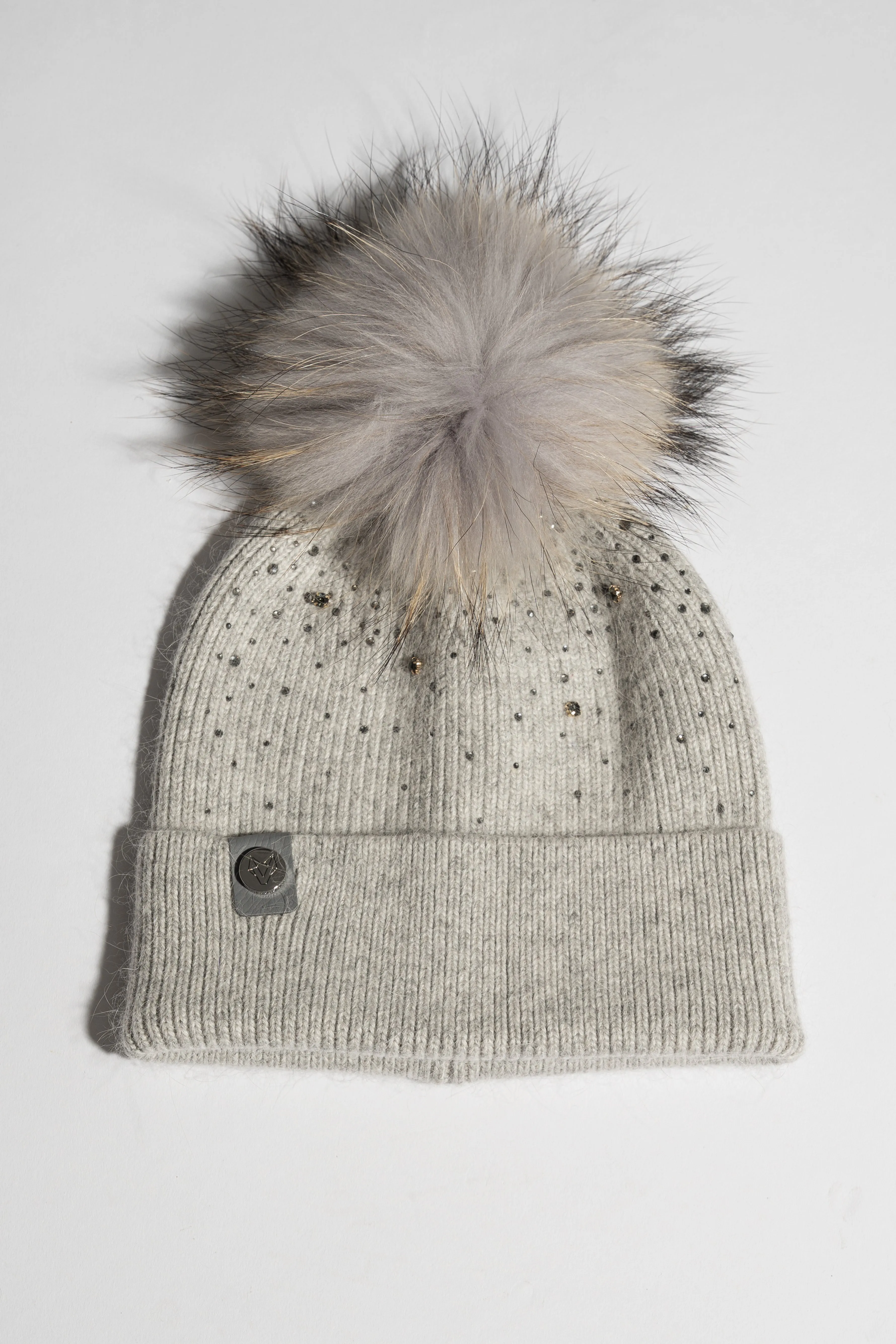 Elvie Pom Pom Hat - Grey